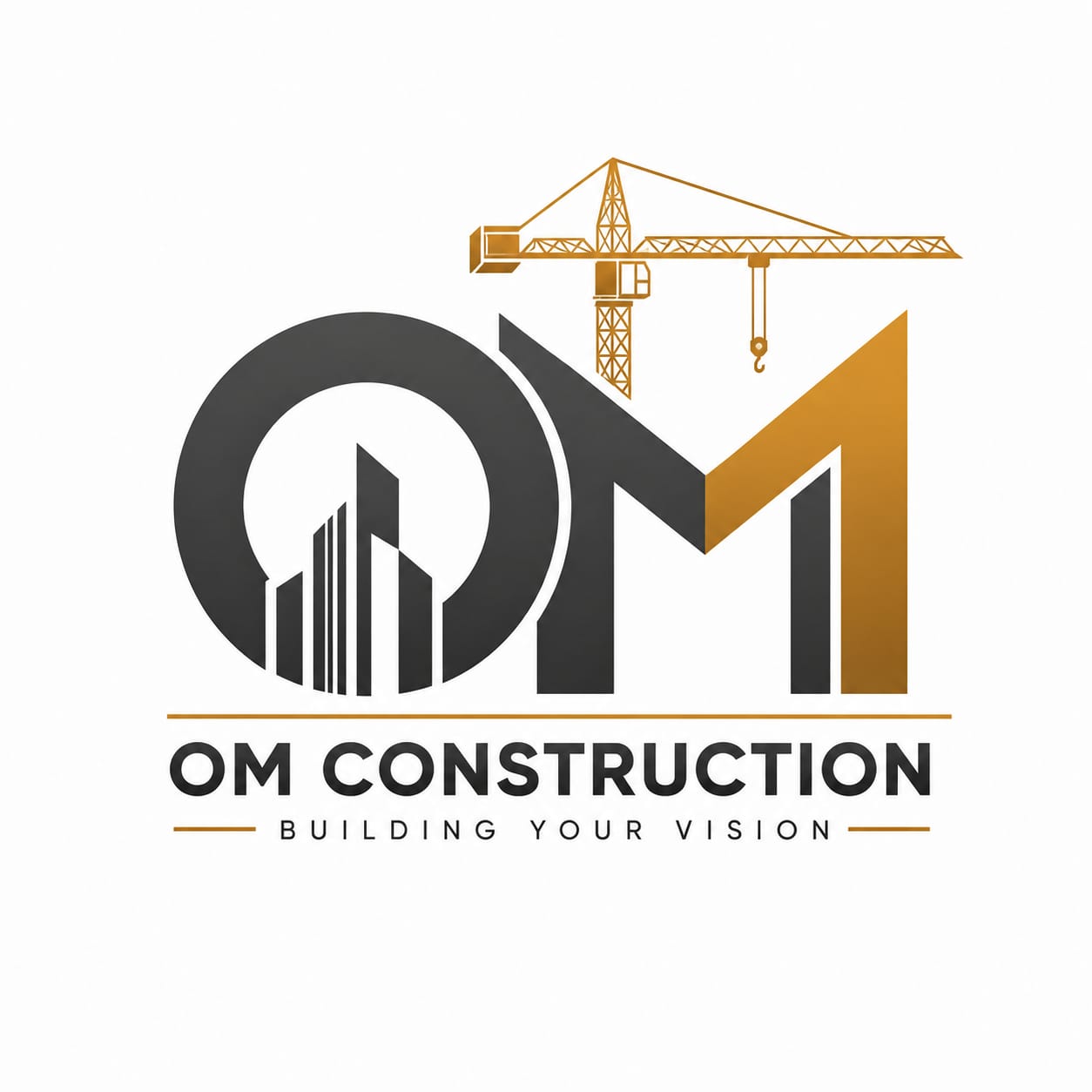 OM Construction Logo